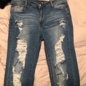 Fashion Nova ripped jeans